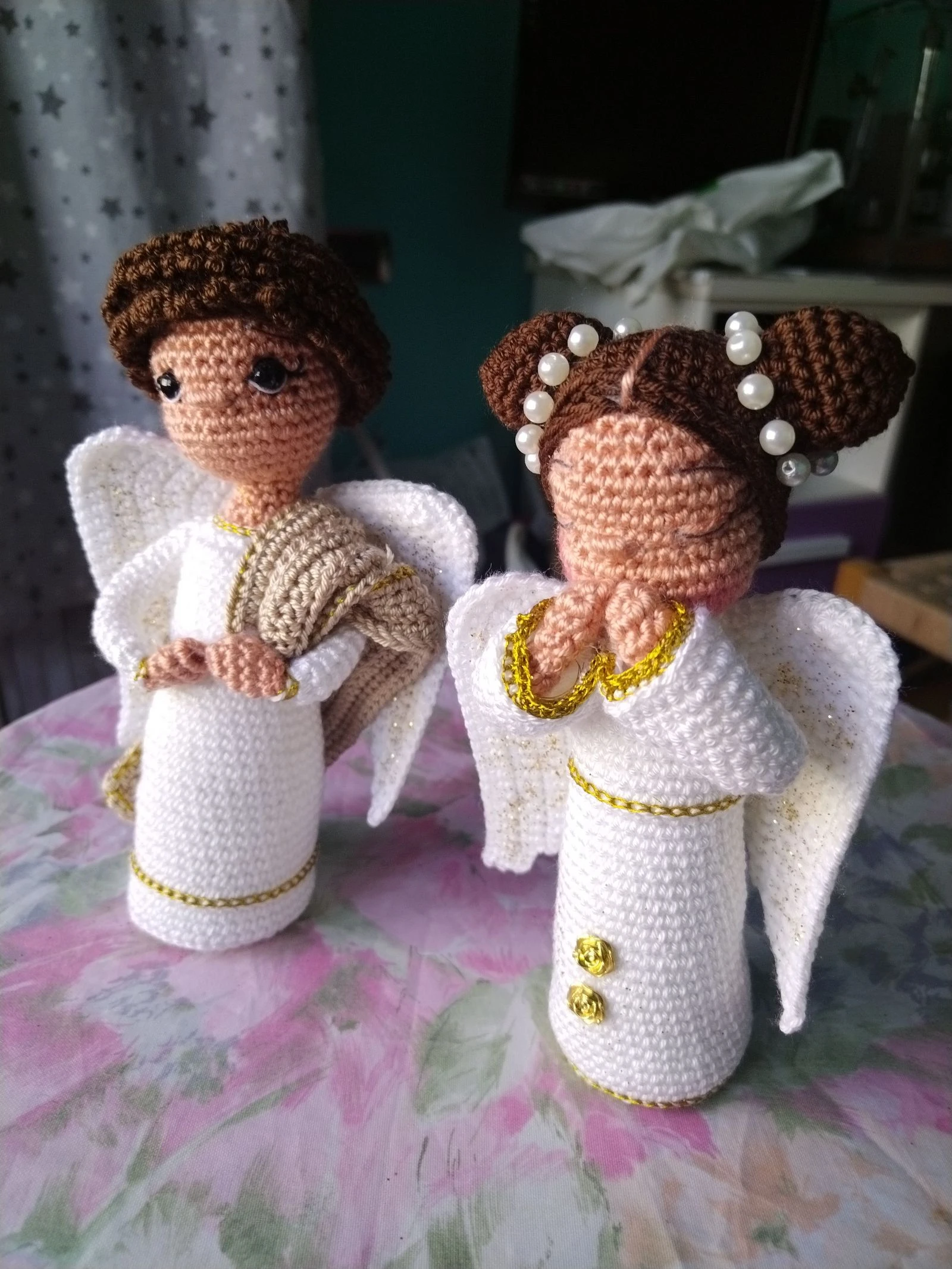 Angelitos de crochet 